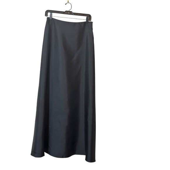 JS Collections Petite Black A-Line Maxi Skirt Size 6 Witchy Goth Halloween READ - Picture 1 of 11